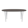Fritz Hansen Superellipse Rozšiřující stůl Silvergrey/Grey Fenix ​​Lamináty, 270x100 cm