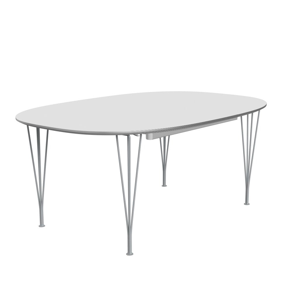 [product_category]-Fritz Hansen Superellipse Extending Table Silvergrey/White Fenix Laminates, 300x120 Cm-Fritz Hansen-B619-FXWHL-SPAL-SIGREY-FRI-2