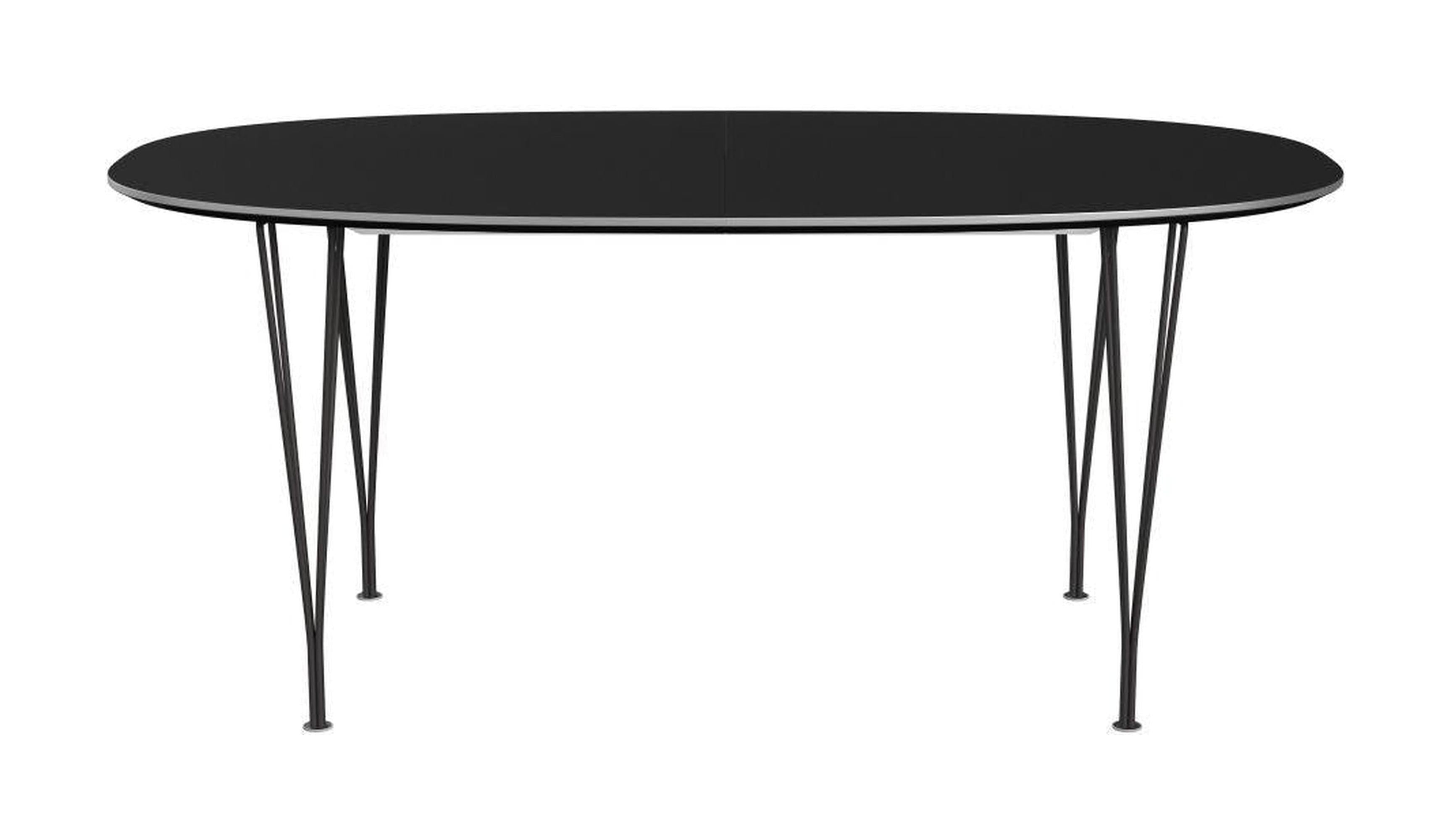 [product_category]-Fritz Hansen Superellipse Extending Table Warm Graphite/Black Fenix Laminate, 270x100 Cm-Fritz Hansen-B620-FXBLL-SPAL-WARGRA-FRI-1