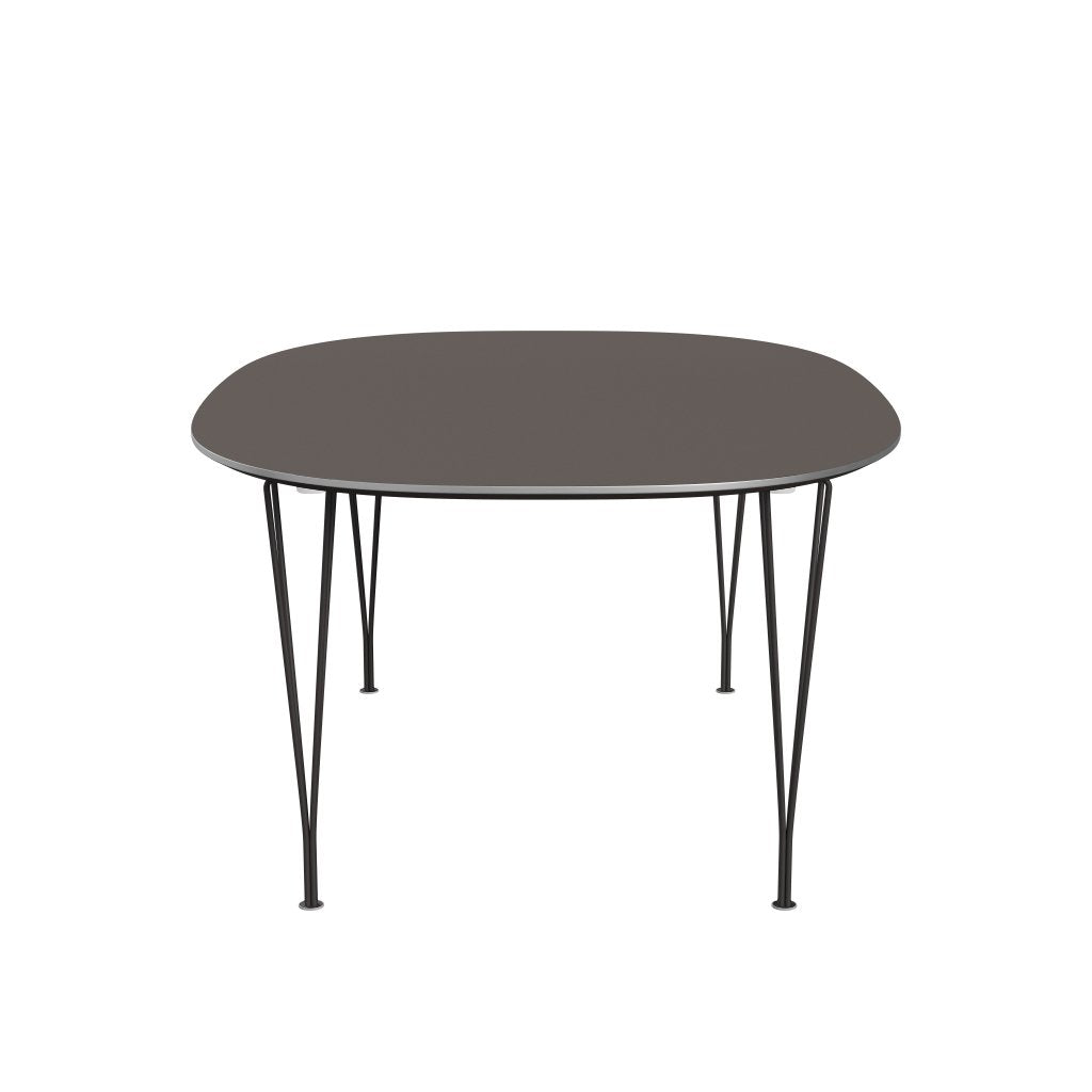 [product_category]-Fritz Hansen Superellipse Extending Table Warm Graphite/Grey Fenix Laminate, 300x120 Cm-Fritz Hansen-B619-FXGRL-SPAL-WARGRA-FRI-3