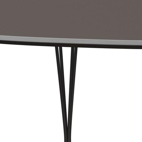 [product_category]-Fritz Hansen Superellipse Extending Table Warm Graphite/Grey Fenix Laminate, 300x120 Cm-Fritz Hansen-B619-FXGRL-SPAL-WARGRA-FRI-4
