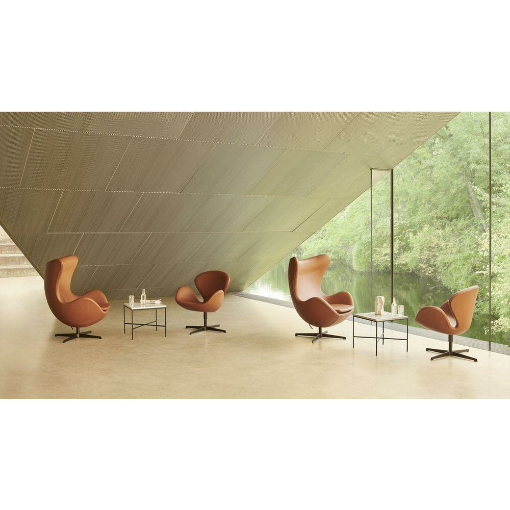 [product_category]-Fritz Hansen Svanen Lounge Chair Fabric, Silver Grey/Christianshavn 1131 Red-Fritz Hansen-3320-Christianshavn-1131-FRI-4