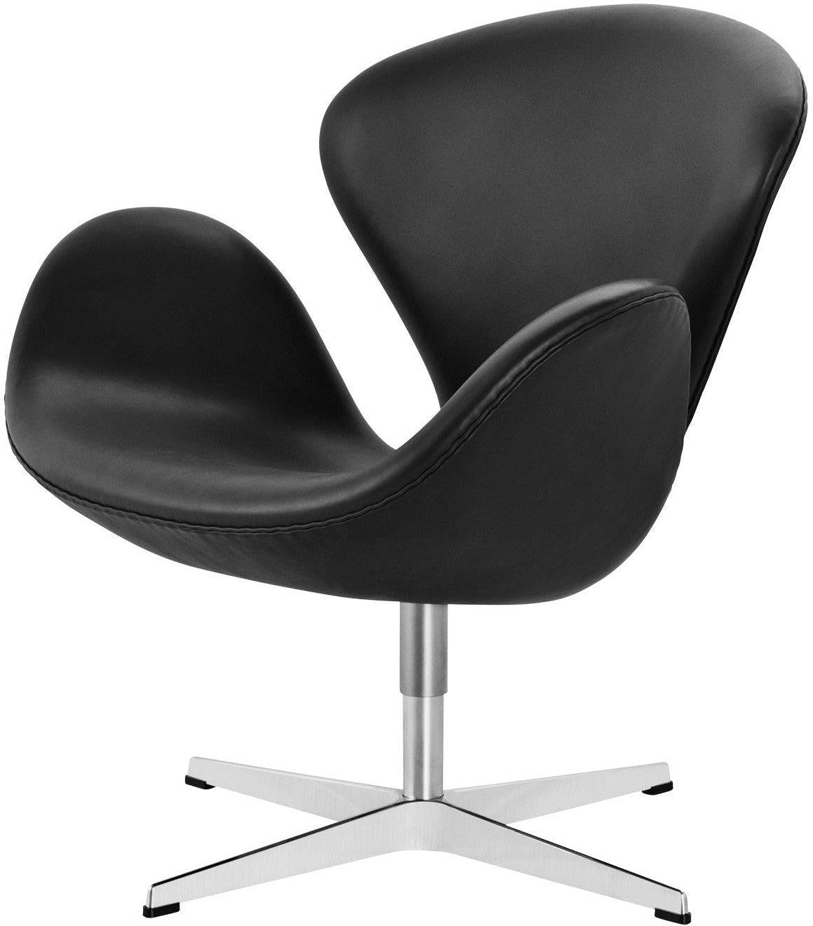 [product_category]-Fritz Hansen Svanen Lounge Chair Leather, Elegance Black-Fritz Hansen-3320-elegance black-FRI-1