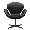  Swan™ Lounge Chair Black Lacquered/Aura Black