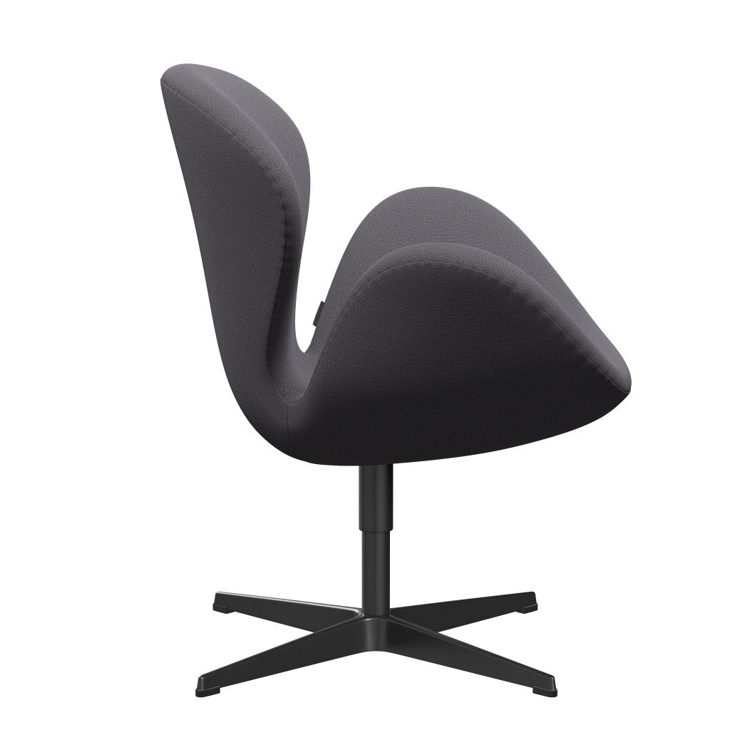 [product_category]-Fritz Hansen Swan Lounge Chair, Black Lacquered/Capture Dark Grey-Fritz Hansen-3320-CP4601-BLLA-FRI-3
