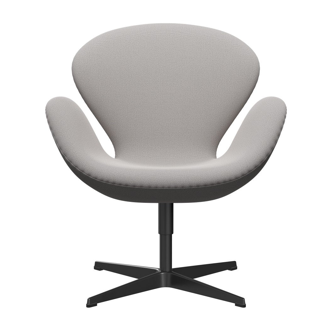 [product_category]-Fritz Hansen Swan Lounge Chair, Black Lacquered/Capture Grey-Fritz Hansen-3320-CP4001-BLLA-FRI-1