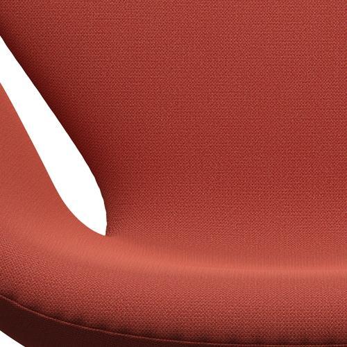 [product_category]-Fritz Hansen Swan Lounge Chair, Black Lacquered/Capture Orange Dark-Fritz Hansen-3320-CP4702-BLLA-FRI-6