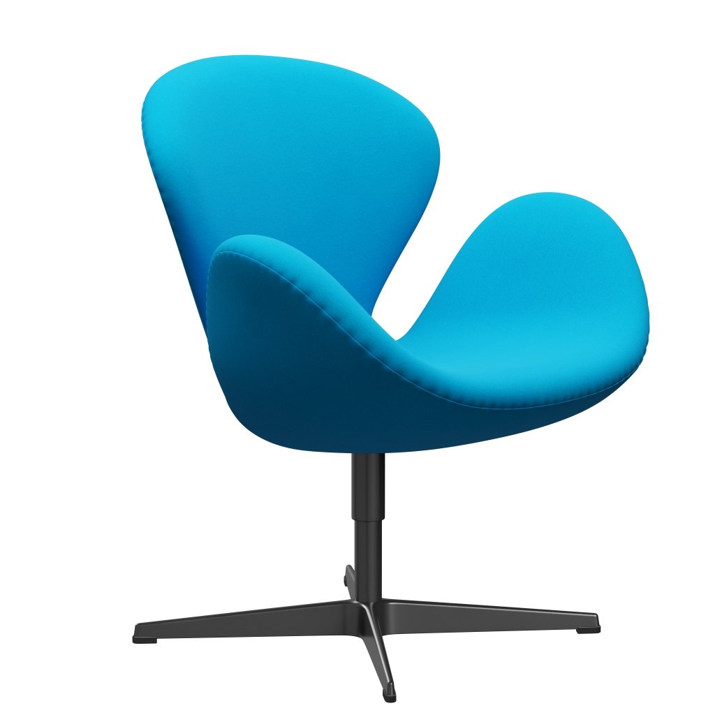[product_category]-Fritz Hansen Swan Lounge Chair, Black Lacquered/Comfort Turquoise (67001)-Fritz Hansen-3320-C67001-BLLA-FRI-2