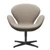  Swan™ Lounge Chair Black Lacquered/Comfort White Grey