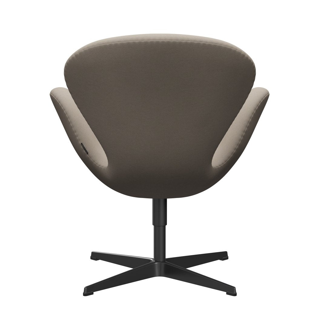 [product_category]-Fritz Hansen Swan Lounge Chair, Black Lacquered/Comfort White Grey-Fritz Hansen-3320-C61016-BLLA-FRI-4