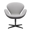  Swan™ Lounge Chair Black Lacquered/Comfort White/Grey