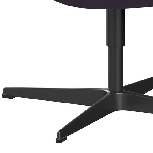 [product_category]-Fritz Hansen Swan Lounge Chair, Black Lacquered/Comfort White/Light Violet-Fritz Hansen-3320-C01043-BLLA-FRI-7