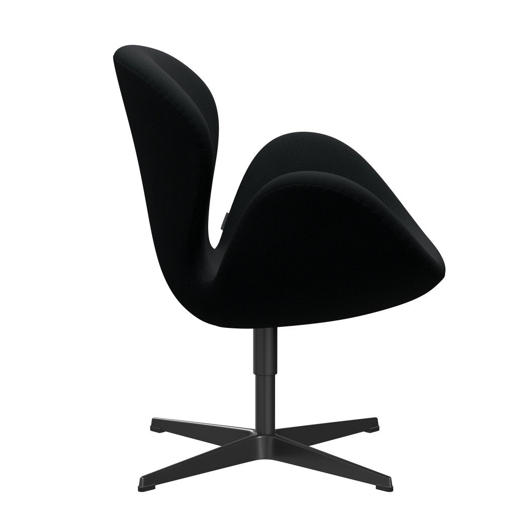 [product_category]-Fritz Hansen Swan Lounge Chair, Black Lacquered/Diablo Black-Fritz Hansen-3320-DIA100-BLLA-FRI-3