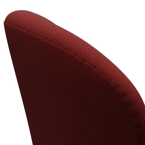 [product_category]-Fritz Hansen Swan Lounge Chair, Black Lacquered/Diablo Wine Red-Fritz Hansen-3320-DIA302-BLLA-FRI-5