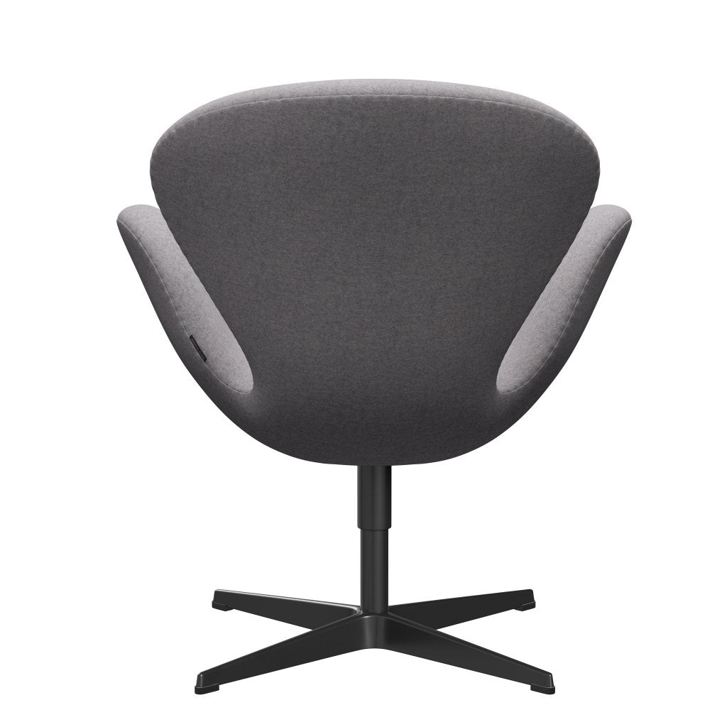 [product_category]-Fritz Hansen Swan Lounge Chair, Black Lacquered/Divina Md Cool Light Grey-Fritz Hansen-3320-DMD713-BLLA-FRI-4