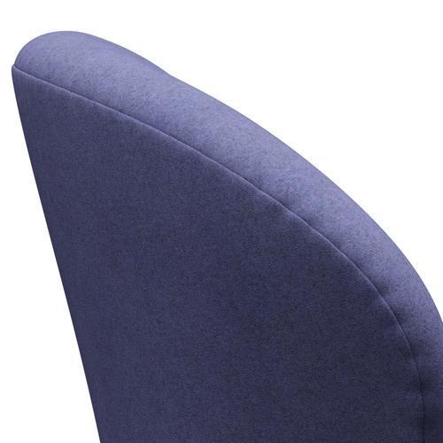 [product_category]-Fritz Hansen Swan Lounge Chair, Black Lacquered/Divina Melange Violet Light-Fritz Hansen-3320-DIM647-BLLA-FRI-5