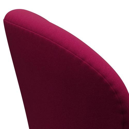 [product_category]-Fritz Hansen Swan Lounge Chair, Black Lacquered/Divina Pink Dark-Fritz Hansen-3320-DIV662-BLLA-FRI-5