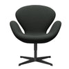 Fritz Hansen Swan™ Lounge Chair, Black Lacquered/Fiord Black Multicoloured