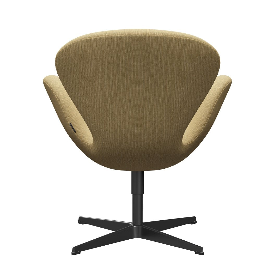 [product_category]-Fritz Hansen Swan Lounge Chair, Black Lacquered/Fiord Fine Yellow-Fritz Hansen-3320-FIO422-BLLA-FRI-4