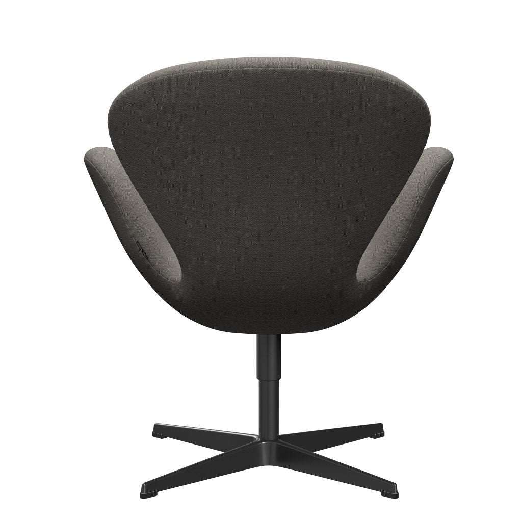 [product_category]-Fritz Hansen Swan Lounge Chair, Black Lacquered/Fiord Grey/Stone-Fritz Hansen-3320-FIO351-BLLA-FRI-4