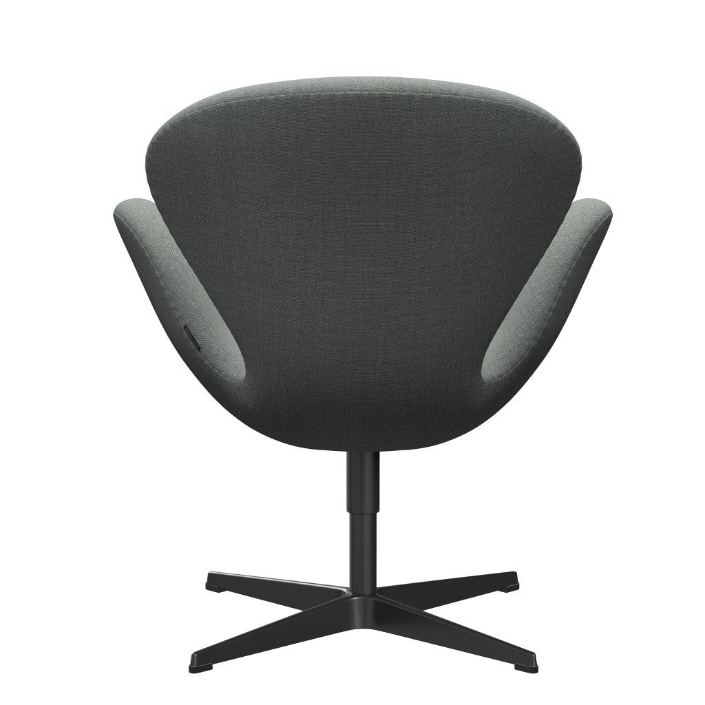 [product_category]-Fritz Hansen Swan Lounge Chair, Black Lacquered/Fiord Medium Grey-Fritz Hansen-3320-FIO151-BLLA-FRI-4