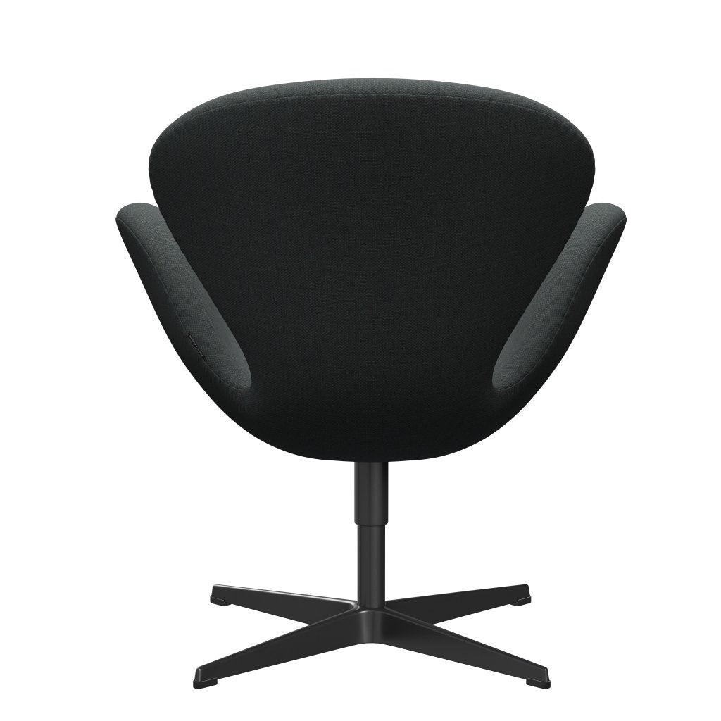 [product_category]-Fritz Hansen Swan Lounge Chair, Black Lacquered/Fiord Medium Grey/Dark Grey-Fritz Hansen-3320-FIO171-BLLA-FRI-4