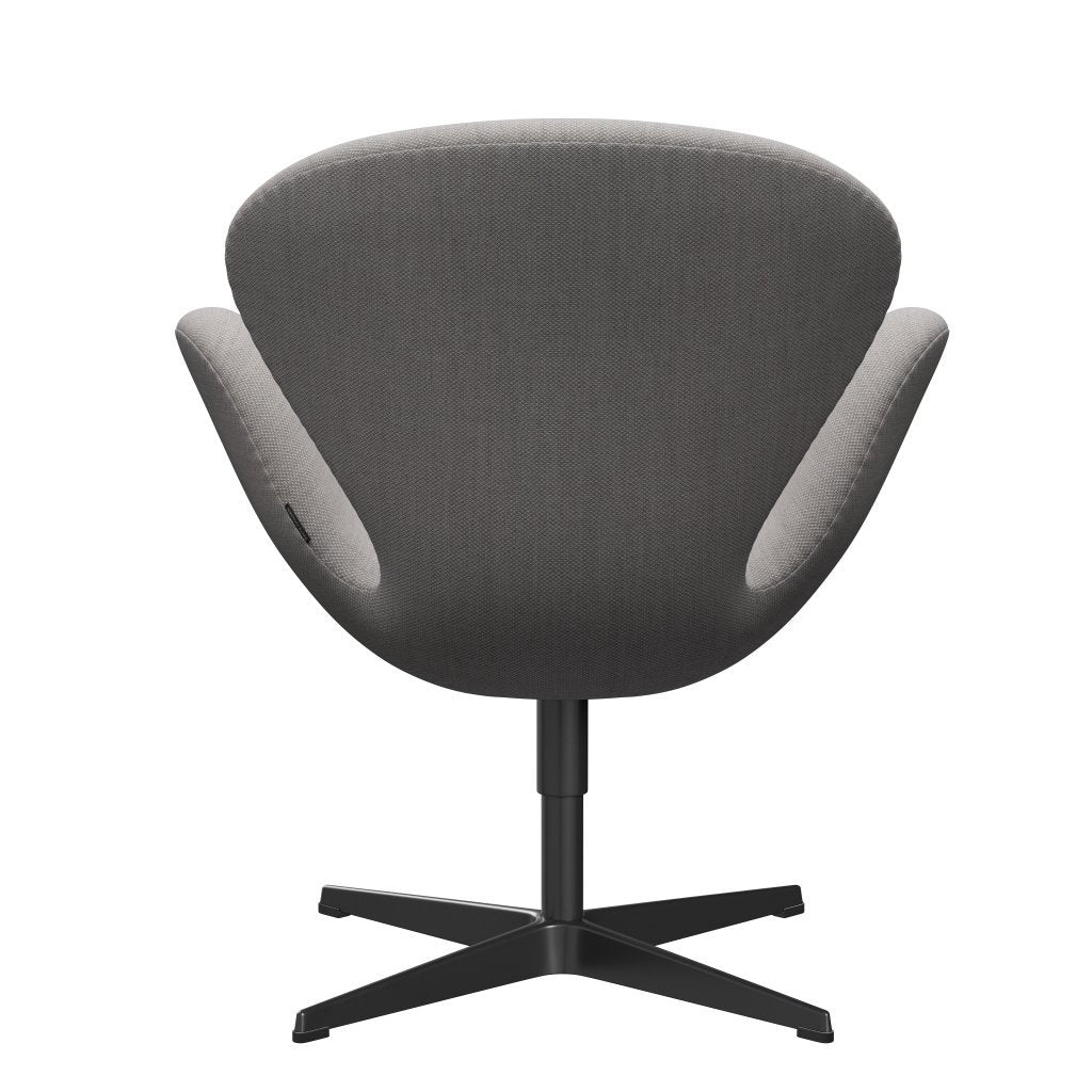 [product_category]-Fritz Hansen Swan Lounge Chair, Black Lacquered/Fiord Stone/Stone-Fritz Hansen-3320-FIO251-BLLA-FRI-4