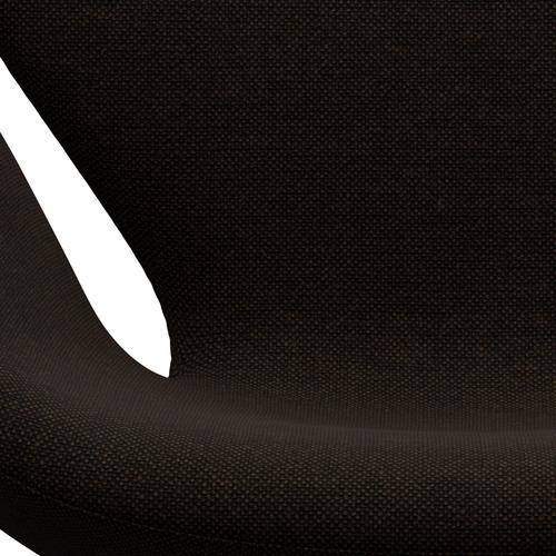 [product_category]-Fritz Hansen Swan Lounge Chair, Black Lacquered/Hallingdal Black/Brown-Fritz Hansen-3320-HAL370-BLLA-FRI-6