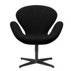  Swan™ Lounge Chair Black Lacquered/Hallingdal Charcoal