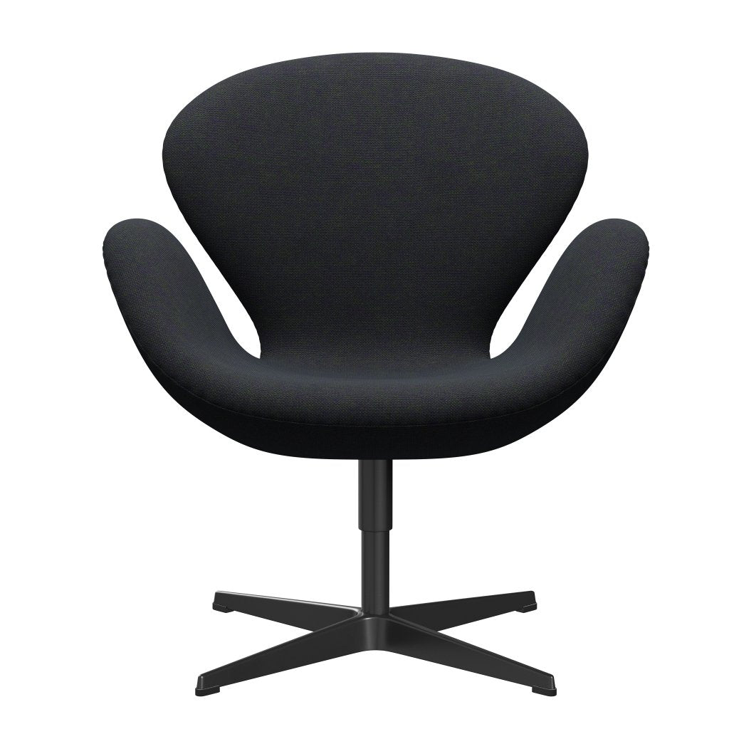 [product_category]-Fritz Hansen Swan Lounge Chair, Black Lacquered/Hallingdal Violet/Green-Fritz Hansen-3320-HAL968-BLLA-FRI-1