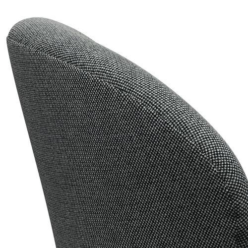 [product_category]-Fritz Hansen Swan Lounge Chair, Black Lacquered/Hallingdal White Black-Fritz Hansen-3320-HAL166-BLLA-FRI-5