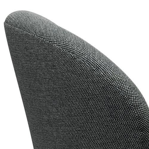[product_category]-Fritz Hansen Swan Lounge Chair, Black Lacquered/Hallingdal White/Brown-Fritz Hansen-3320-HAL126-BLLA-FRI-5