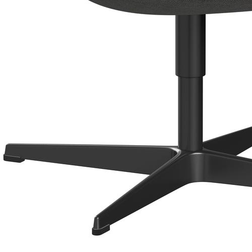 [product_category]-Fritz Hansen Swan Lounge Chair, Black Lacquered/Hallingdal White/Grey-Fritz Hansen-3320-HAL110-BLLA-FRI-7