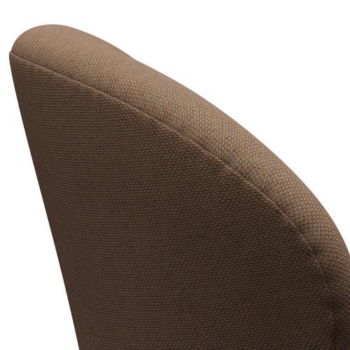 [product_category]-Fritz Hansen Swan Lounge Chair, Black Lacquered/Re Wool Brown/Natural-Fritz Hansen-3320-REW378-BLLA-FRI-5