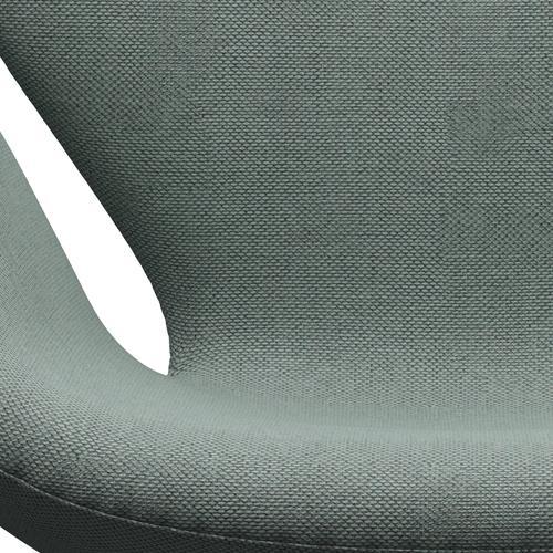 [product_category]-Fritz Hansen Swan Lounge Chair, Black Lacquered/Re Wool Light Aquamarine/Natural-Fritz Hansen-3320-REW868-BLLA-FRI-6