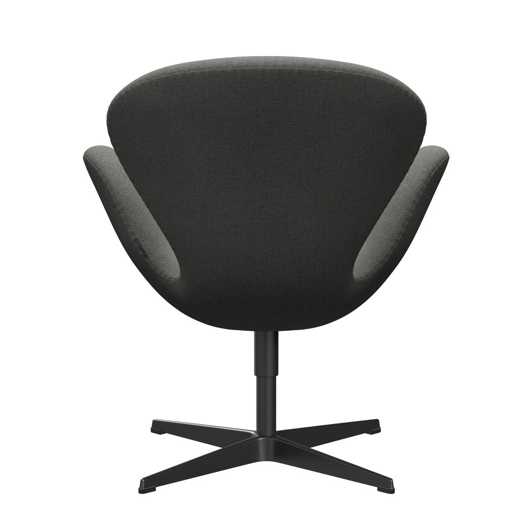 [product_category]-Fritz Hansen Swan Lounge Chair, Black Lacquered/Re Wool Taupe/Natural-Fritz Hansen-3320-REW158-BLLA-FRI-4