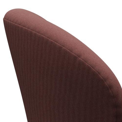 [product_category]-Fritz Hansen Swan Lounge Chair, Black Lacquered/Rime Dark Red/Grey-Fritz Hansen-3320-RIM571-BLLA-FRI-5