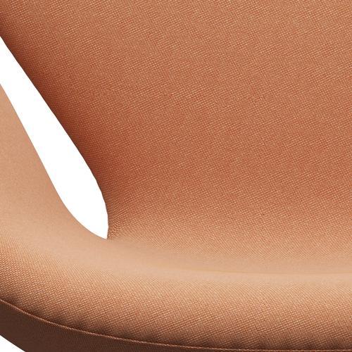 [product_category]-Fritz Hansen Swan Lounge Chair, Black Lacquered/Rime Delicate Orange/White-Fritz Hansen-3320-RIM521-BLLA-FRI-6
