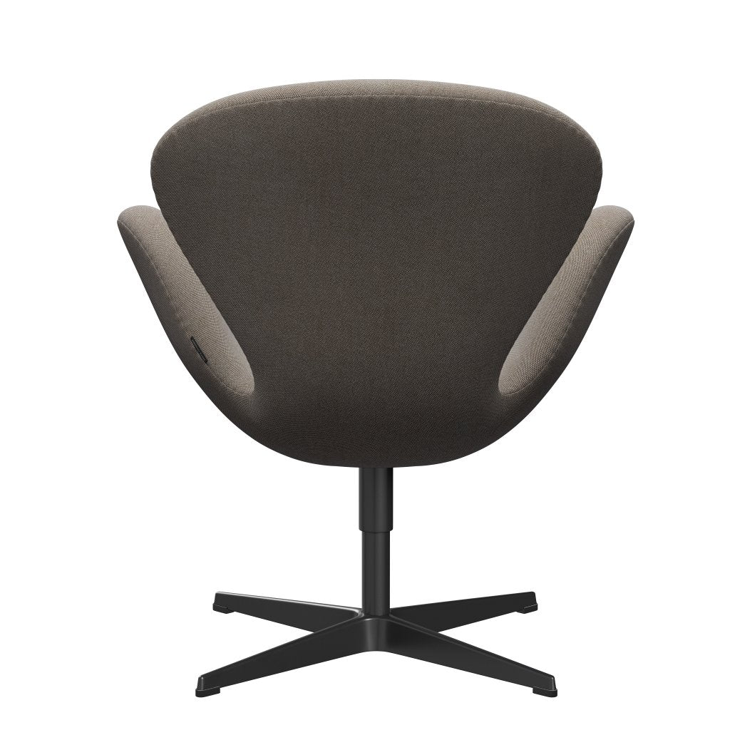 [product_category]-Fritz Hansen Swan Lounge Chair, Black Lacquered/Rime Khaki/White-Fritz Hansen-3320-RIM231-BLLA-FRI-4