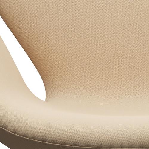 [product_category]-Fritz Hansen Swan Lounge Chair, Black Lacquered/Rime Wool White-Fritz Hansen-3320-RIM211-BLLA-FRI-6