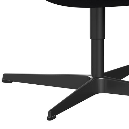 [product_category]-Fritz Hansen Swan Lounge Chair, Black Lacquered/Rims Dark Brown/Grey-Fritz Hansen-3320-RIM791-BLLA-FRI-7