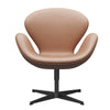 Fritz Hansen Swan™ Lounge Chair, Black Lacquered/Rustic Rustic