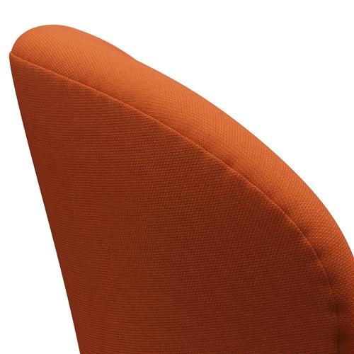 [product_category]-Fritz Hansen Swan Lounge Chair, Black Lacquered/Steelcut Orange Dark-Fritz Hansen-3320-STI535-BLLA-FRI-5