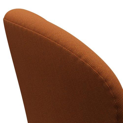 [product_category]-Fritz Hansen Swan Lounge Chair, Black Lacquered/Steelcut Trio Burnt Orange-Fritz Hansen-3320-STR576-BLLA-FRI-5