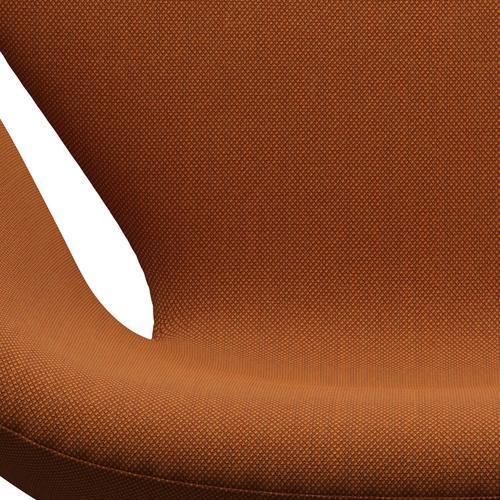 [product_category]-Fritz Hansen Swan Lounge Chair, Black Lacquered/Steelcut Trio Burnt Orange-Fritz Hansen-3320-STR576-BLLA-FRI-6