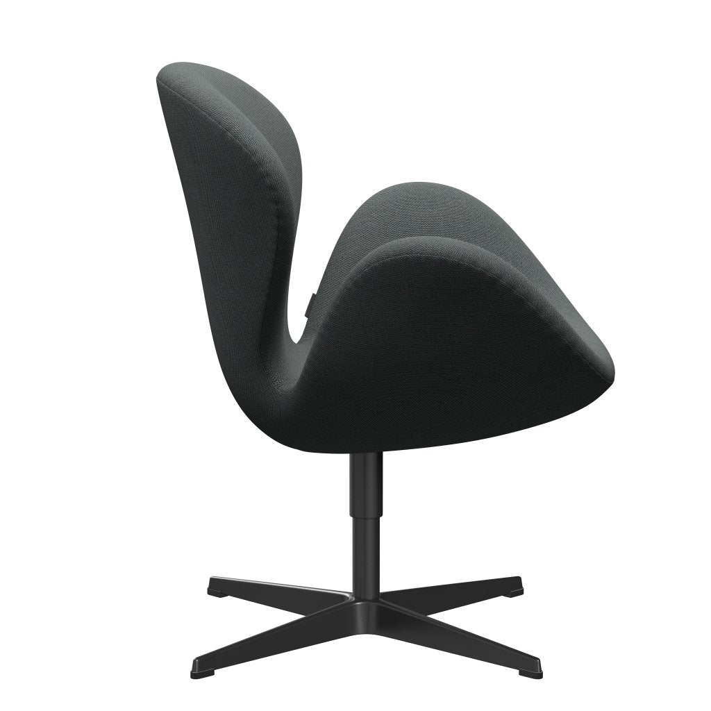 [product_category]-Fritz Hansen Swan Lounge Chair, Black Lacquered/Steelcut Trio Coal-Fritz Hansen-3320-STR153-BLLA-FRI-3