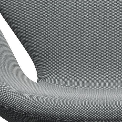 [product_category]-Fritz Hansen Swan Lounge Chair, Black Lacquered/Steelcut Trio Grey-Fritz Hansen-3320-STR133-BLLA-FRI-6