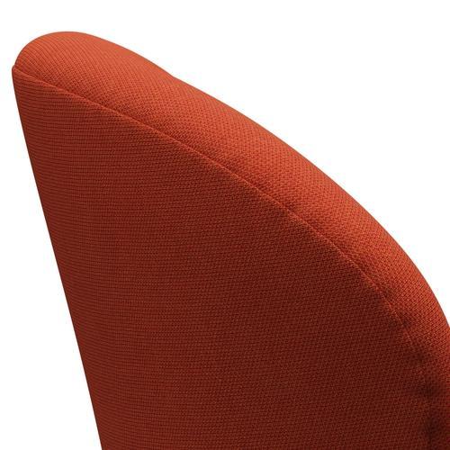 [product_category]-Fritz Hansen Swan Lounge Chair, Black Lacquered/Steelcut Trio Orange-Fritz Hansen-3320-STR533-BLLA-FRI-5