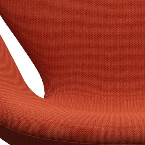 [product_category]-Fritz Hansen Swan Lounge Chair, Black Lacquered/Steelcut Trio Orange-Fritz Hansen-3320-STR533-BLLA-FRI-6