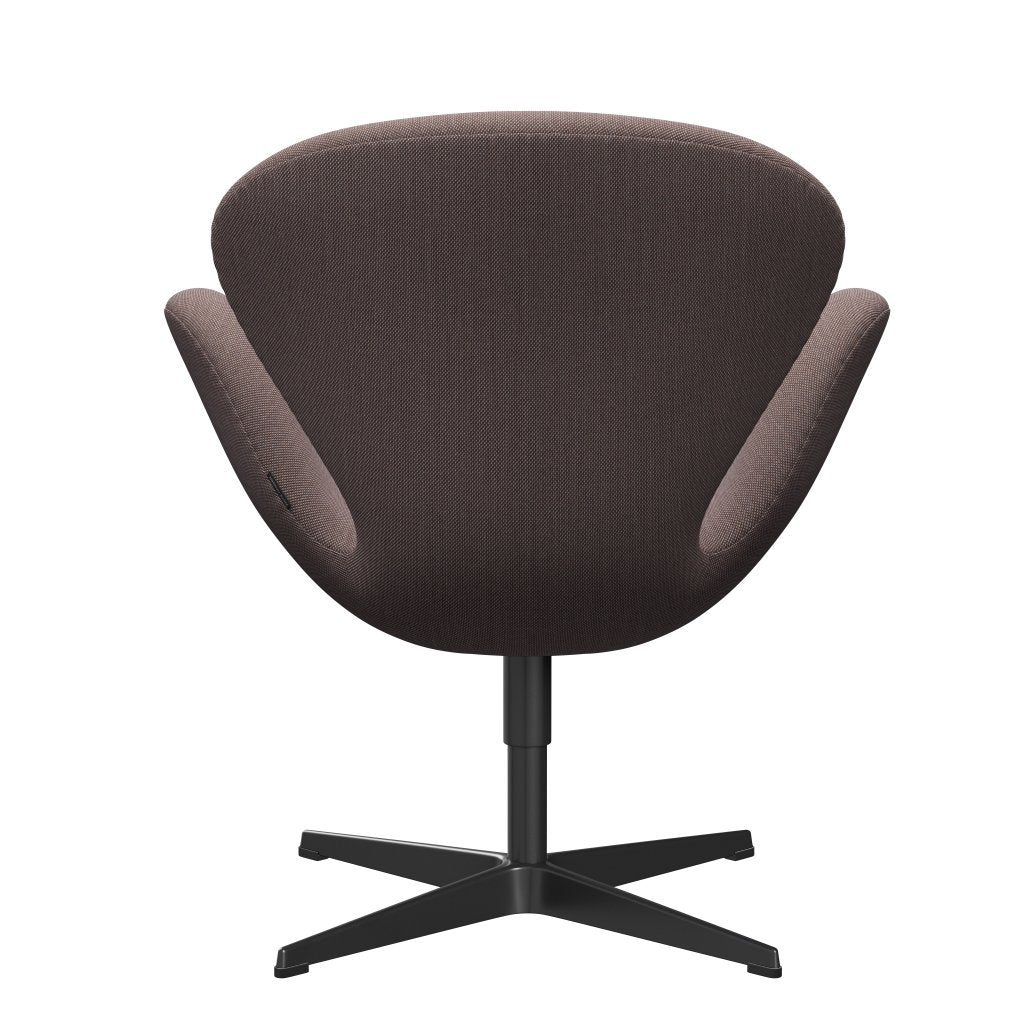[product_category]-Fritz Hansen Swan Lounge Chair, Black Lacquered/Steelcut Trio Orange/Light Grey/Black-Fritz Hansen-3320-STR416-BLLA-FRI-4